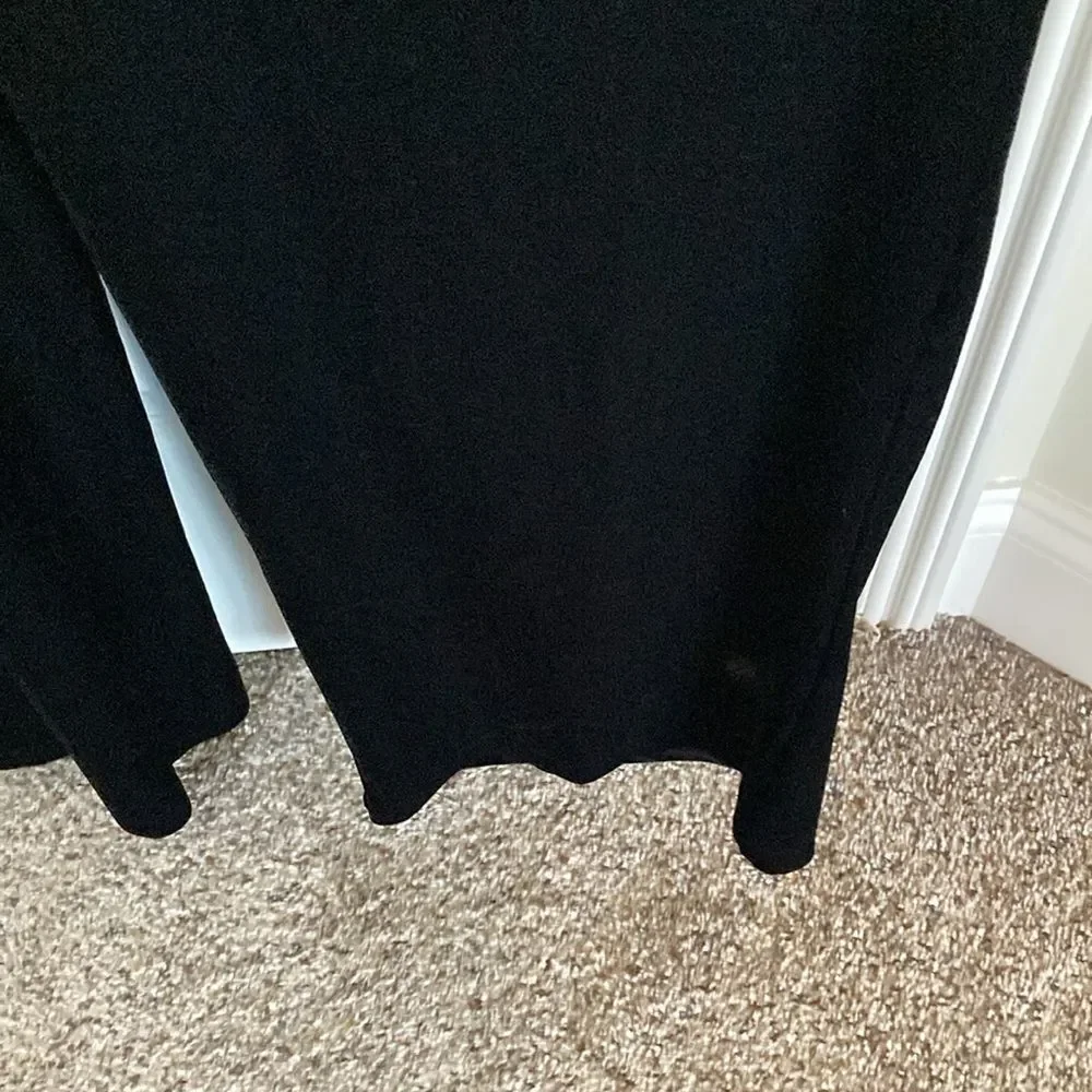 Chicos Womens Velvet V Neck Jumpsuit XXL Black Long Sleeve Wide Leg‎ Classy - Picture 8 of 14